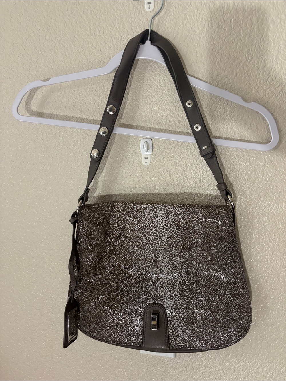 Badgley Mischka Metallic Brown Shoulder Bag